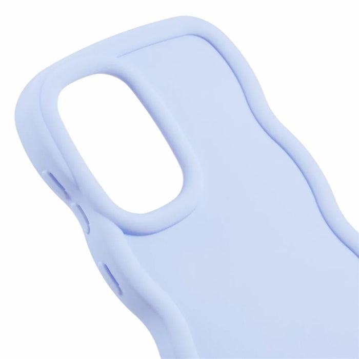 For Samsung Galaxy A16 4G / 5G Case TPU Protective Phone Cover Unique Curly Wave Frame - Purple - 6
