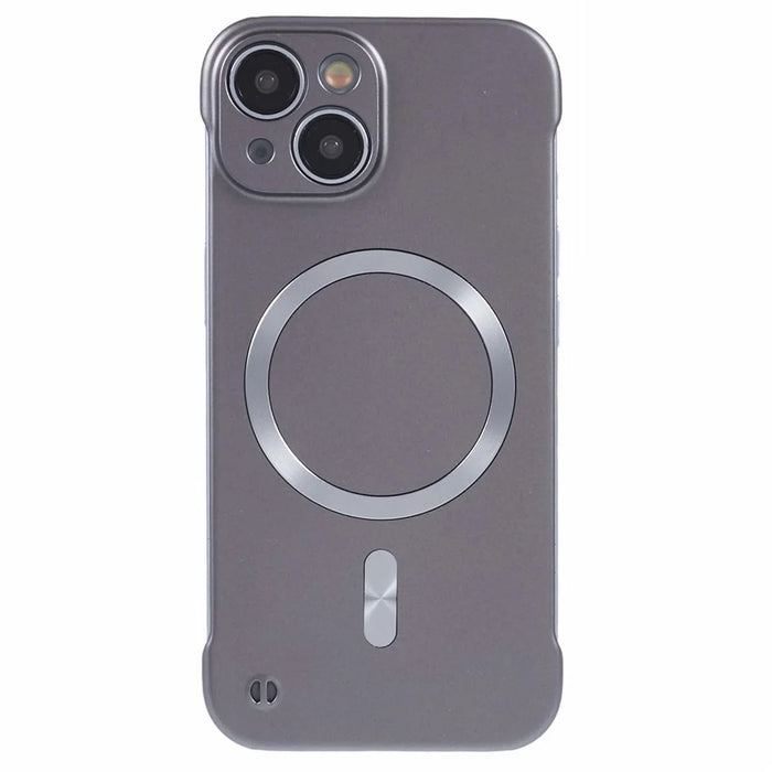 For iPhone 14 Case Compatible with MagSafe Hard PC Frameless Phone Cover - Grey - 3
