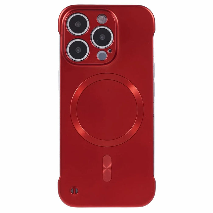 For iPhone 14 Pro Max Case Compatible with MagSafe Hard PC Frameless Phone Cover - Red - 3