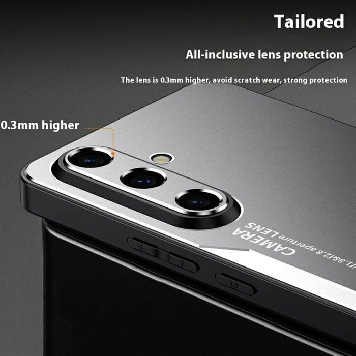 For Samsung Galaxy S25+ Phone Case Aluminium Alloy TPU PC Back Cover - Gold - 5