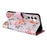 For Samsung Galaxy S25 / S24 Case RFID Blocking Flower Leather Phone Cover - Rose Flower - 4