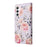 For Samsung Galaxy S25 / S24 Case RFID Blocking Flower Leather Phone Cover - Rose Flower - 7