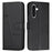 For Samsung Galaxy A56 5G Case Stand Flip Protective Leather Phone Cover - Black - 1
