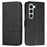 For Infinix Hot 50 Pro 4G Case Stand Flip Protective Leather Phone Cover - Black - 1