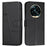 For Realme 13+ 5G / 13 Pro 5G (China) Case Stand Flip Protective Leather Phone Cover - Black - 1
