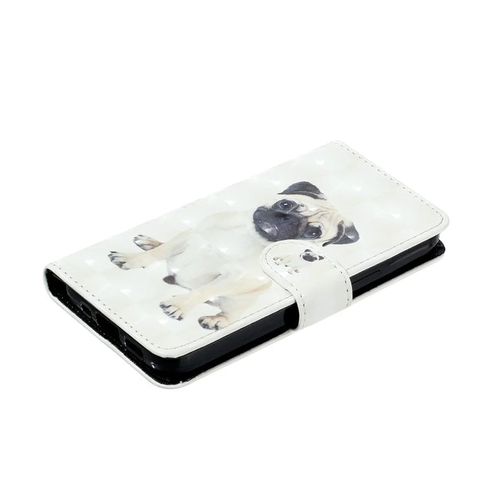 For Samsung Galaxy A16 4G / 5G Case 3D Pattern Printed Phone Leather Phone Cover - Dog - 4