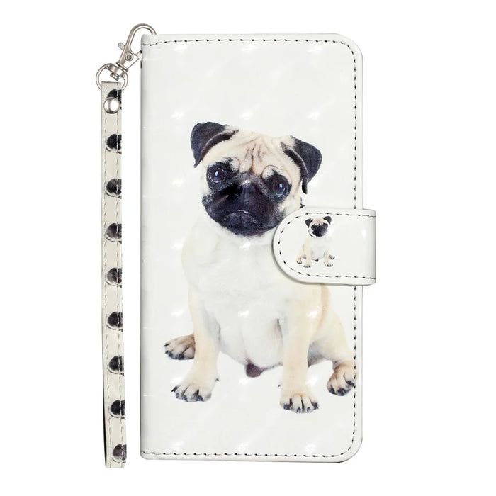 For Samsung Galaxy A16 4G / 5G Case 3D Pattern Printed Phone Leather Phone Cover - Dog - 5