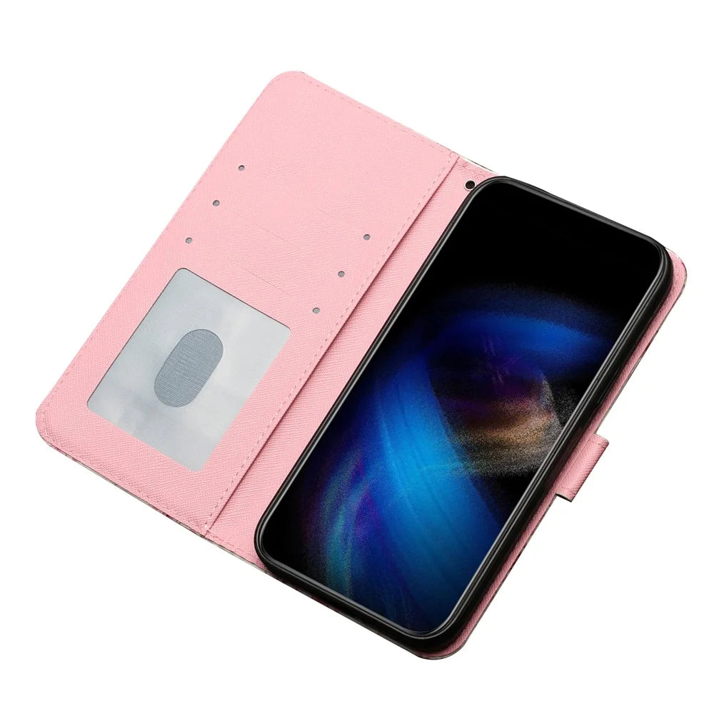 For Samsung Galaxy A56 5G Case 3D Pattern Printed Phone Leather Phone Cover - Roses - 2