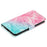 For Samsung Galaxy S25 Ultra Case Pattern PU Leather Flip Phone Cover - Pink Green Marble - 4