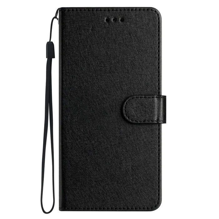 For Samsung Galaxy A56 5G Wallet Case Leather Folio Phone Cover Magnetic Clasp - Black - 6