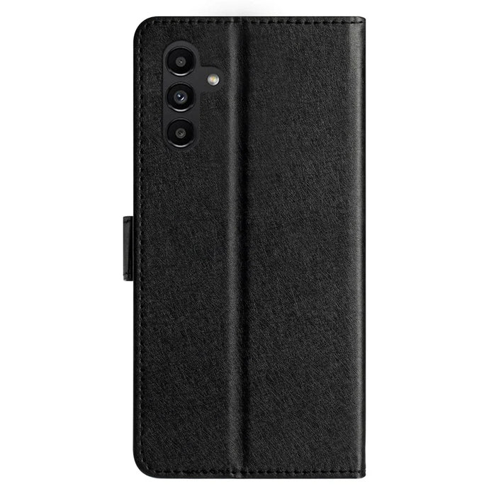 For Samsung Galaxy A56 5G Wallet Case Leather Folio Phone Cover Magnetic Clasp - Black - 7