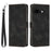 For Google Pixel 9a Case Handbag Imprinted Triangle Leather Phone Cover - Black - 1