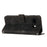 For Google Pixel 9a Case Handbag Imprinted Triangle Leather Phone Cover - Black - 3
