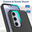 For Samsung Galaxy S25+ Case 2-in-1 PC+TPU Shockproof Phone Cover - Black - 2