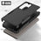 For Samsung Galaxy S25 Ultra Case 2-in-1 PC+TPU Shockproof Phone Cover - Black - 4