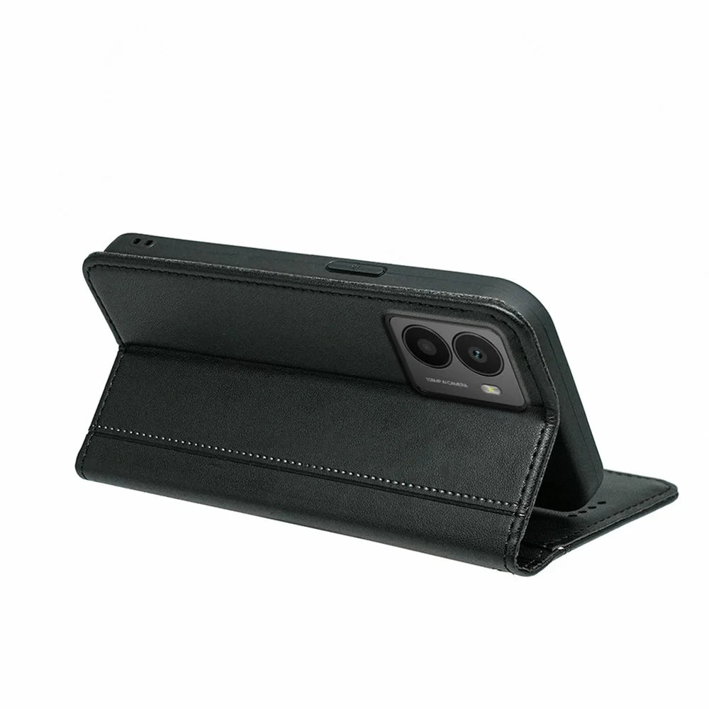 HX01 For HMD Fusion 5G Wallet Case Magnetic Closing PU Leather Phone Cover - Black - 4
