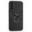 For Samsung Galaxy A36 5G Case PC+TPU Drop Defend Phone Cover with Ring Kickstand - Black - 1