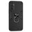 For Samsung Galaxy S25 Case PC+TPU Drop Defend Phone Cover with Ring Kickstand - Black - 1