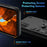 For Samsung Galaxy S25 Case PC+TPU Drop Defend Phone Cover with Ring Kickstand - Black - 4