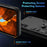 For Samsung Galaxy S25+ Case PC+TPU Drop Defend Phone Cover with Ring Kickstand - Black - 4