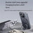 For iPhone 14 Pro Max Case Compatble with MagSafe Rotating Kickstand TPU+PC Phone Cover - Titanium Grey - 2