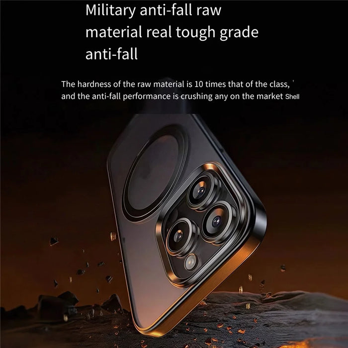 For iPhone 14 Pro Max Case Compatble with MagSafe Rotating Kickstand TPU+PC Phone Cover - Titanium Grey - 5
