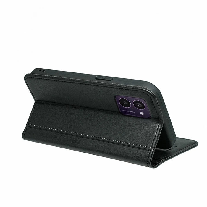 HX01 For HMD Pulse  /  Pulse+ Wallet Case Magnetic Closing PU Leather Phone Cover - Black - 4