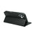 HX01 For iPhone 16 Wallet Case Magnetic Closing PU Leather Phone Cover - Black - 4