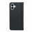 HX01 For iPhone 16 Wallet Case Magnetic Closing PU Leather Phone Cover - Black - 6