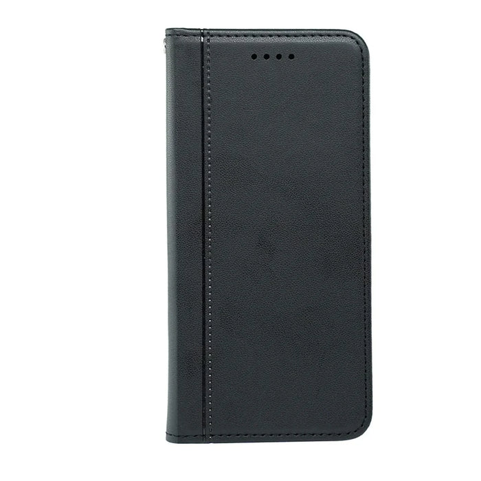 HX01 For iPhone 16 Pro Wallet Case Magnetic Closing PU Leather Phone Cover - Black - 5
