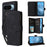 For Google Pixel 9 Pro / Pixel 9 Case Zipper Wallet Multiple Card Slots Leather Phone Cover - Black - 1