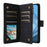 For Google Pixel 9 Pro / Pixel 9 Case Zipper Wallet Multiple Card Slots Leather Phone Cover - Black - 3