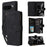 For Google Pixel 9 Pro XL Case Zipper Wallet Multiple Card Slots Leather Phone Cover - Black - 1