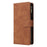 For Samsung Galaxy S25+ / S24+ Case Zipper Wallet Multiple Card Slots Leather Phone Cover - Brown - 7