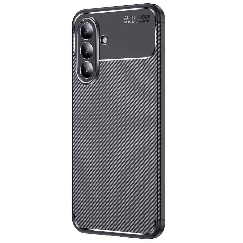 For Samsung Galaxy A36 5G Case Carbon Fiber Texture TPU Phone Cover Heat Dissipation - 1