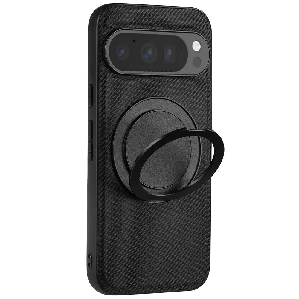 VILI TCY Series for Google Pixel 9 Pro Magnetic Phone Case Ring Kickstand PC+TPU Back Cover - 1