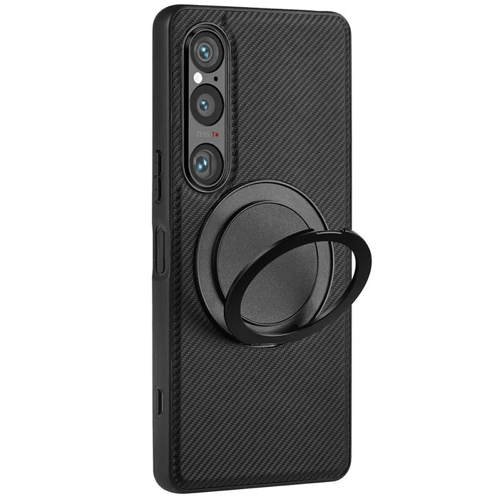 VILI TCY Series for Sony Xperia 1 VI Magnetic Phone Case Ring Kickstand PC+TPU Back Cover - 1