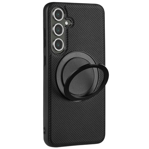 VILI TCY Series for Samsung Galaxy S24+ Magnetic Phone Case Ring Kickstand PC+TPU Back Cover - 1
