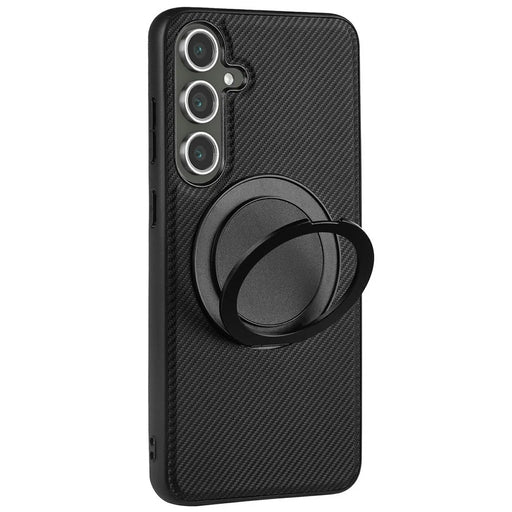 VILI TCY Series for Samsung Galaxy S24+ Magnetic Phone Case Ring Kickstand PC+TPU Back Cover - 1