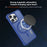 For iPhone 15 Pro Max Case Compatble with MagSafe Skin-Touch TPU+PC Phone Cover - Grey - 7