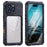 SHELLBOX M Series For iPhone 16 Pro Max IP68 Waterproof Case Metal Diving Phone Cover Compatible with MagSafe - Black - 1
