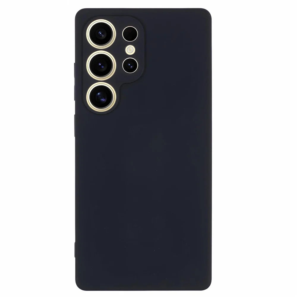 X-LEVEL For Samsung	Galaxy S25 Ultra Case Soft TPU Anti-Scratch Fiber Lining Phone Cover - Black - 1