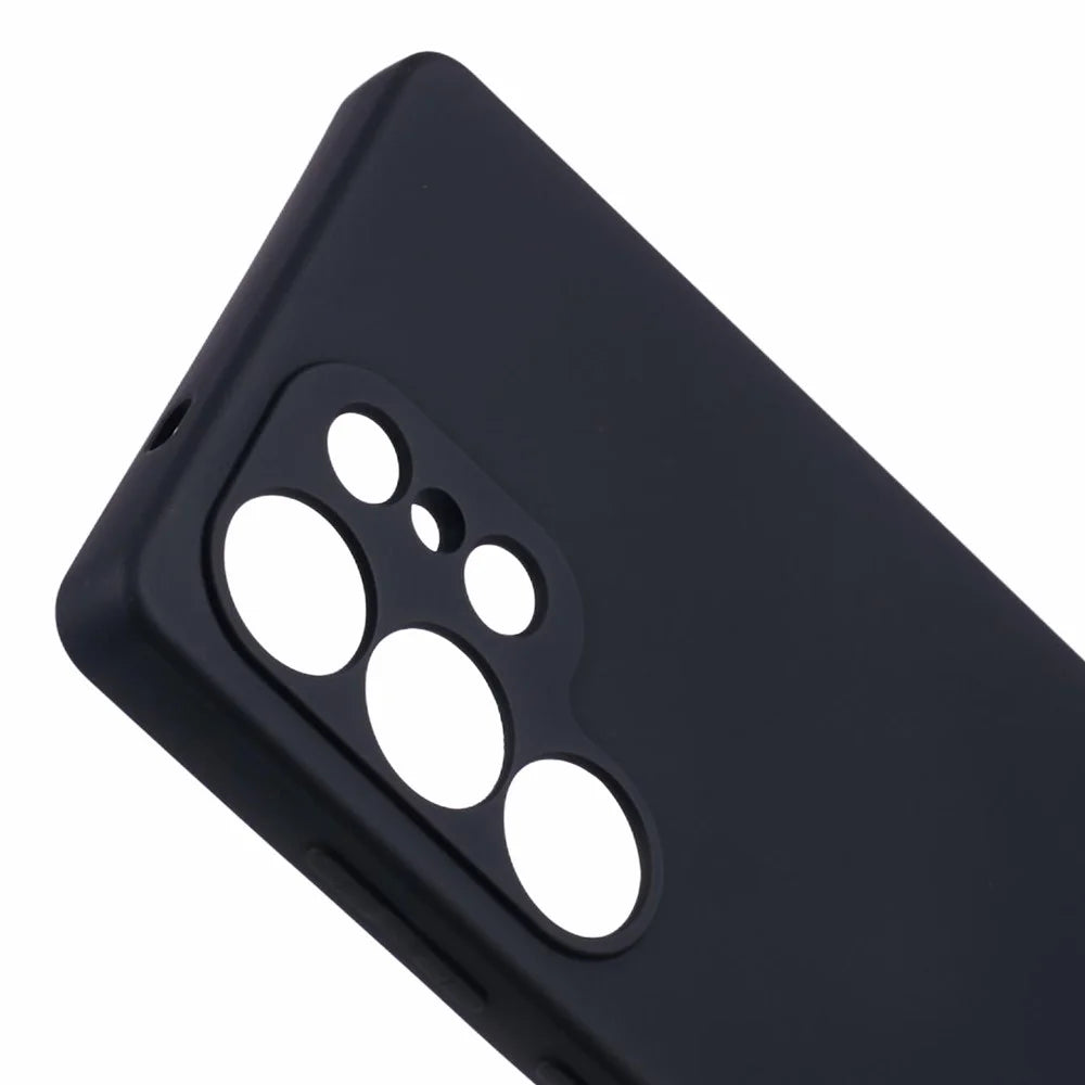 X-LEVEL For Samsung	Galaxy S25 Ultra Case Soft TPU Anti-Scratch Fiber Lining Phone Cover - Black - 6