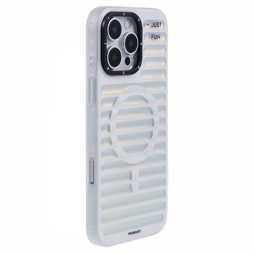 YOUNGKIT For iPhone 16 Pro Max Case Compatible with MagSafe Colorful Matte TPU Phone Cover - White - 1