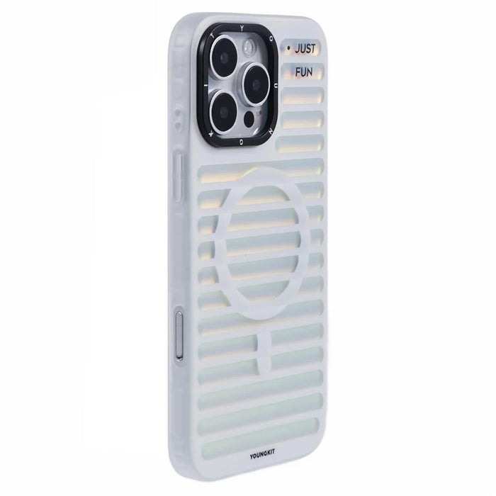 YOUNGKIT For iPhone 16 Pro Max Case Compatible with MagSafe Colorful Matte TPU Phone Cover - White - 1