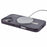 KIGC For iPhone 16 Case Compatible with MagSafe Leather+PC+TPU Phone Cover - Grey - 4