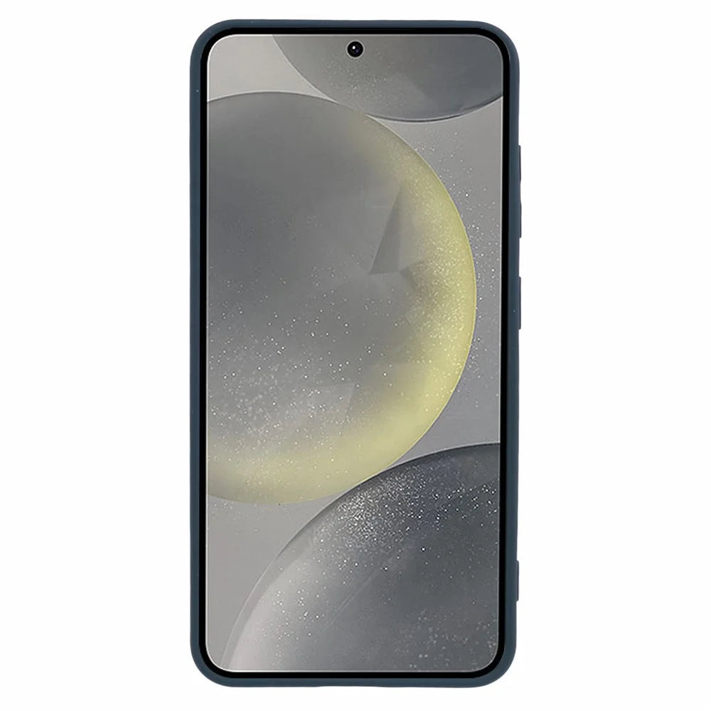 X-LEVEL For Samsung	Galaxy S25 Case Soft TPU Anti-Scratch Fiber Lining Phone Cover - Dark Blue - 2