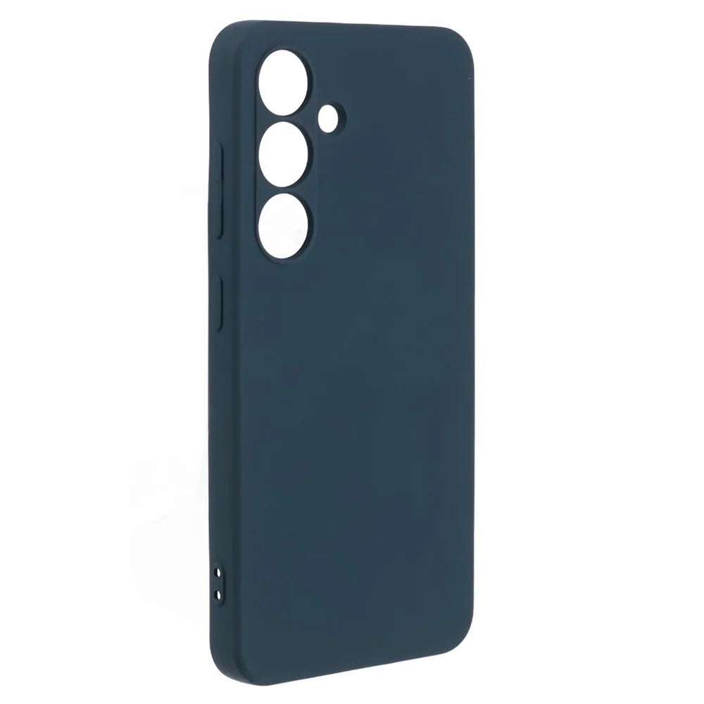 X-LEVEL For Samsung	Galaxy S25 Case Soft TPU Anti-Scratch Fiber Lining Phone Cover - Dark Blue - 3