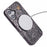 KIGC For iPhone 16 Case Compatible with MagSafe Snake Texture Leather+PC+TPU Back Cover - Grey - 4