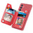 For Samsung Galaxy S25 Case PU Leather+TPU Phone Cover with Zipper Pocket Wallet - Red - 2